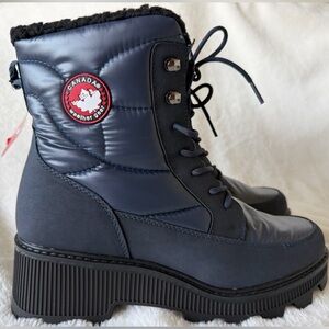 Canada Weather Gear Women's Wilark Insulated Block Heel Winter Boots - Navy